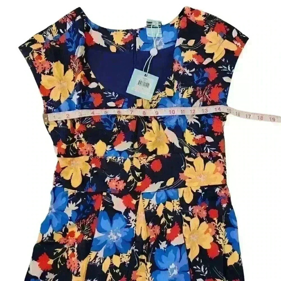 Anthropology Plenty by Tracy Reese Tania Cap-Sleeve Fit-and-Flare Dress $159 - Picture 6 of 11